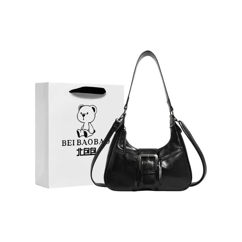 North Pack PU Shoulder Bag Regular Women's Black/Coffee-0