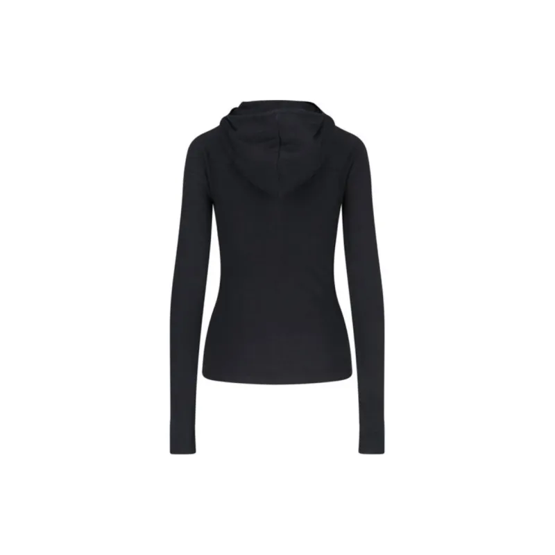 LOW CLASSIC Buttoned Fitted Hoodie-1