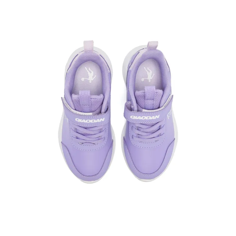 QIAODAN Slip Resistant Cushioning Low Top Kids' Running Shoes Purple Children Aged 3 7 Years Old-3