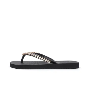 STEVESAM Rubber Sole Abrasion Resistant Slip Resistant Quick Drying Flip Flops Women's