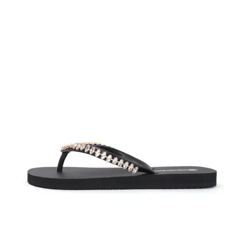 STEVESAM Rubber Sole Abrasion Resistant Slip Resistant Quick Drying Flip Flops Women's