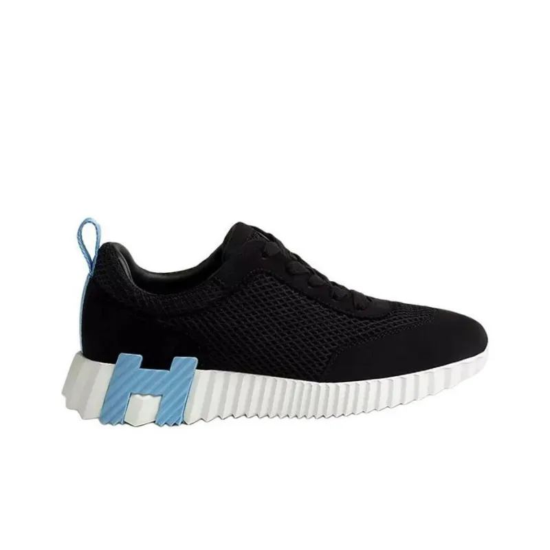 HERMES Bouncing Low Top Casual Shoes Women's Black-1