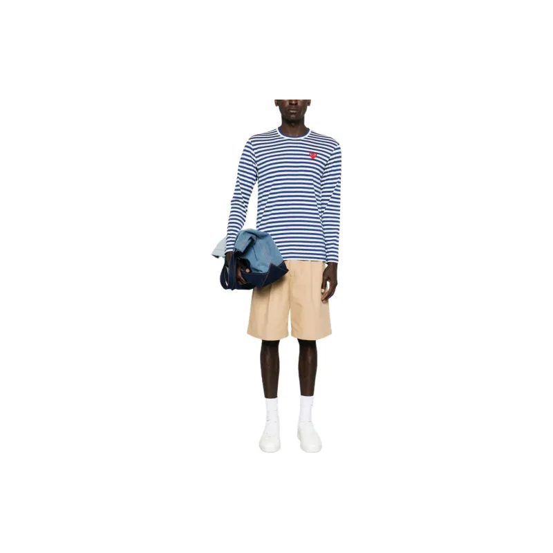 CDG Play T Shirt Unisex Marine Blue-2