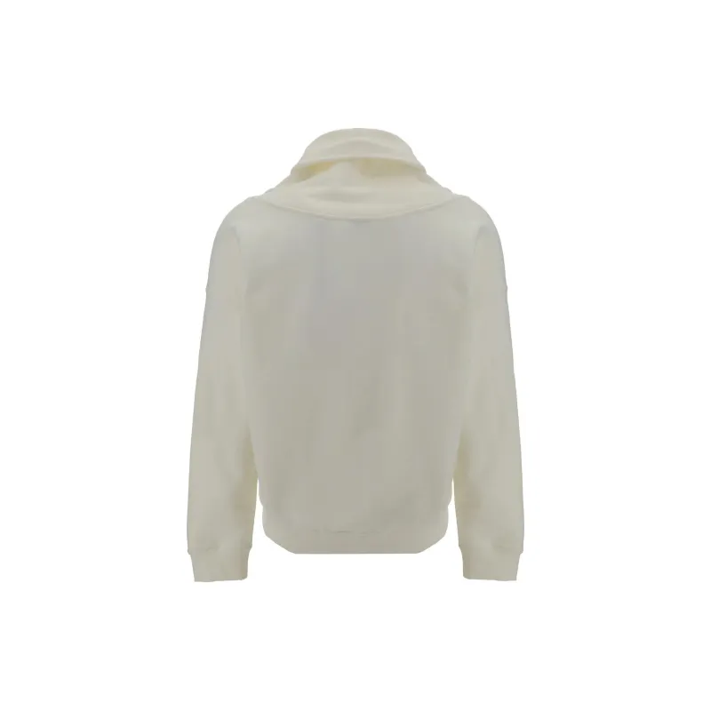SAINT LAURENT V Neck Drop Shoulder Hoodie-1