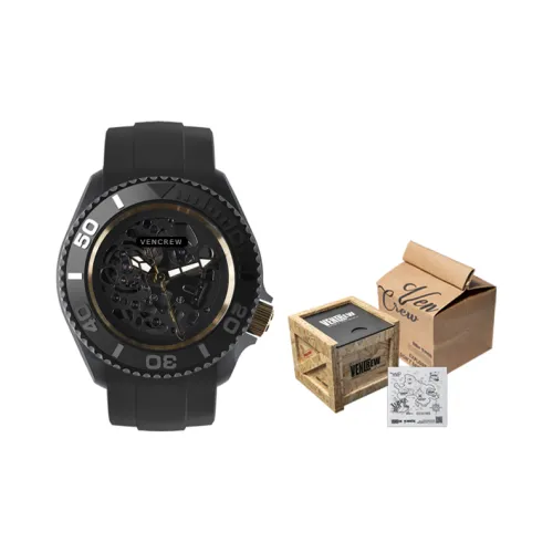 VENCREW Leviathan [Iridescent Gold] Automatic Mechanical Movement Chinese Watches Unisex Cut-Out Dial