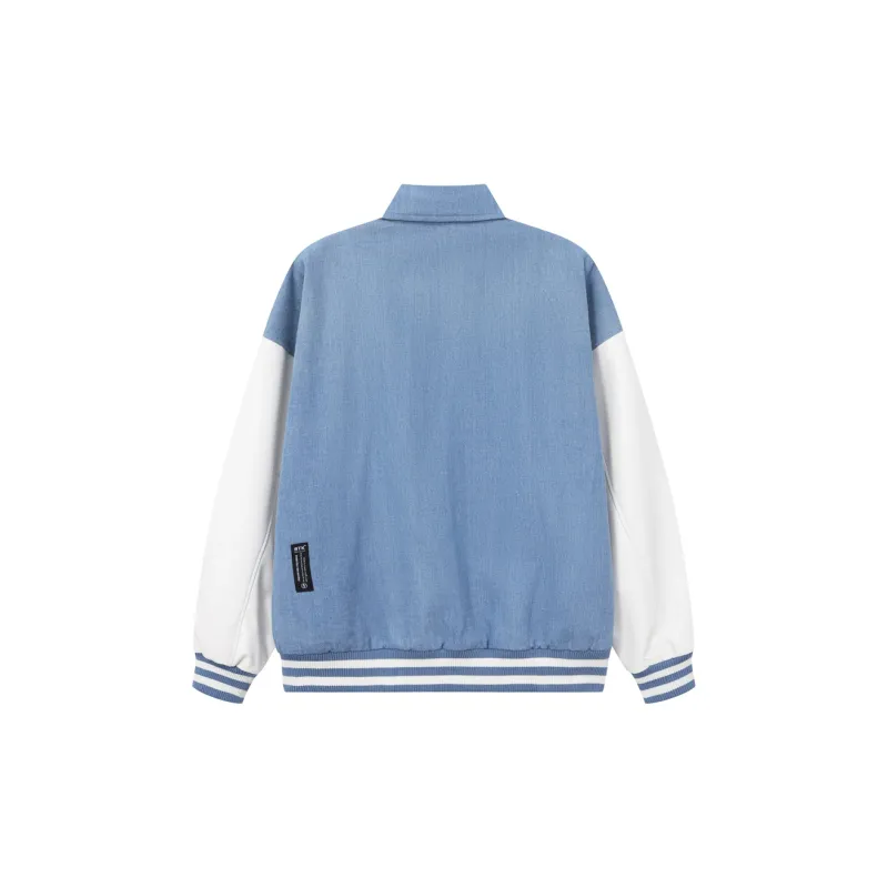 BTK Baseball Jacket Unisex Light Blue-1