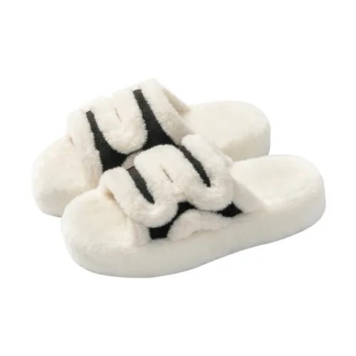 Ailise Cotton Slippers Black/Apricot/Brown/Gray