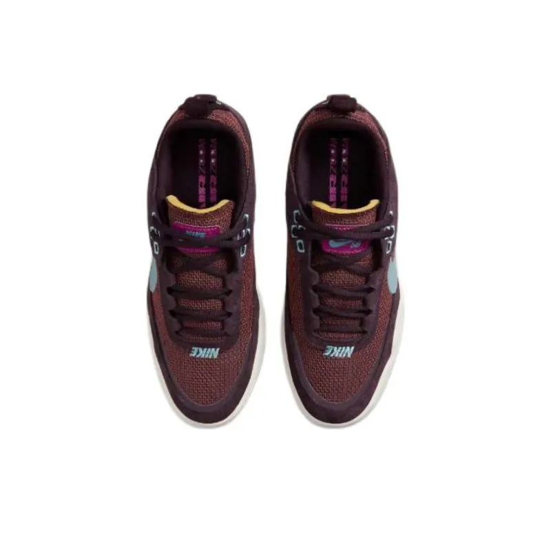 Nike SB DAY ONE Abrasion Resistant Low Top Kids' Skateboarding Shoes Burgundy Unisex-3