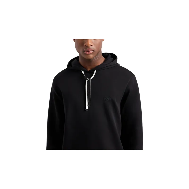 EMPORIO ARMANI Logo Patch Drawstring Hoodie-5