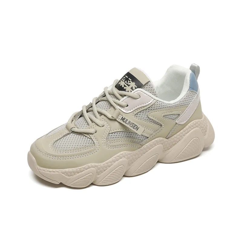 Mulinsen Slip Resistant, Abrasion Resistant, Lightweight, Height Increasing Low Top Chunky Sneakers Women's-8