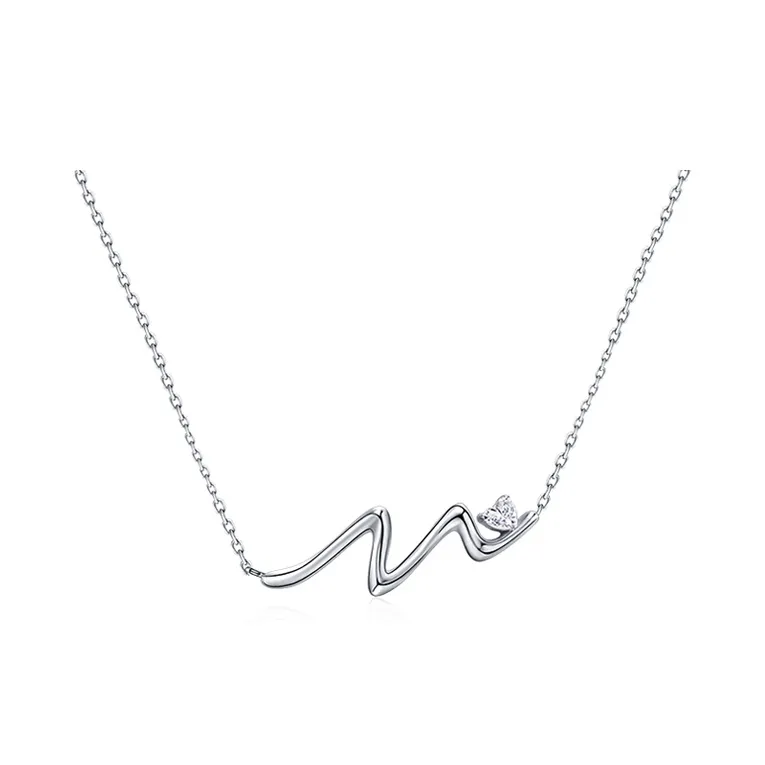 FANCI 925 Silver Set With Precious Stones Necklaces Women's-4