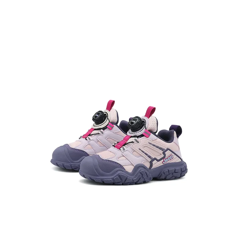 Jeep Wear Resistant Cushioning Slip Resistant Breathable Kids Lifestyle Shoes Pink Purple Kids'-2