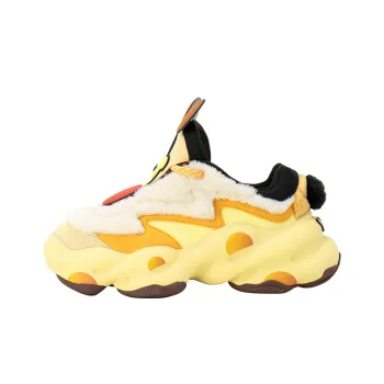 GARFIELD x STARTER Floating Clouds Slip Resistant Low Top Chunky Sneakers Unisex Yellow