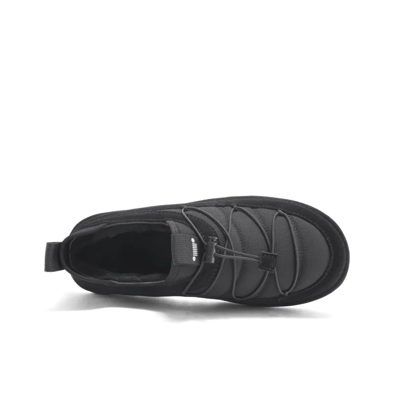 Jeep Thermal Coverage Height Increasing Balance Abrasion Resistant Slip Resistant Ankle Length Snow Boots Men's Black-3
