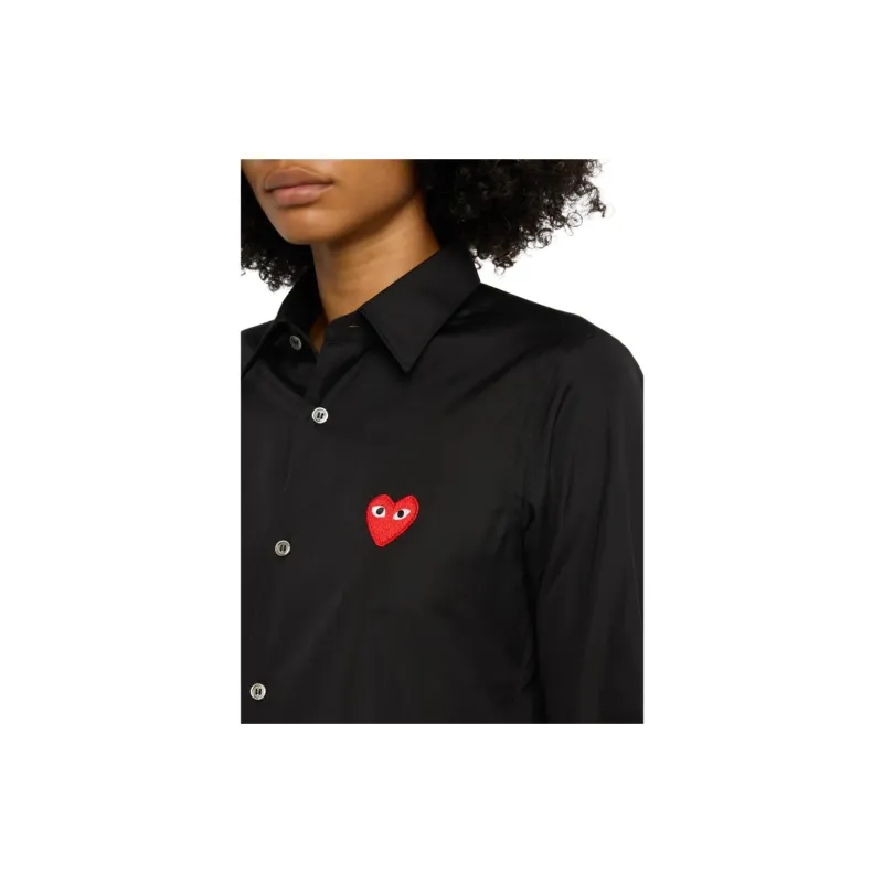 CDG Play SS24 Shirt Unisex Black-4