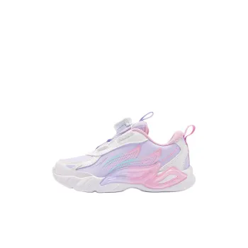 QIAODAN Anti Slip Wear Resistant Low Top Kids Lifestyle Shoes Purple White Children Aged 3 7 Years Old