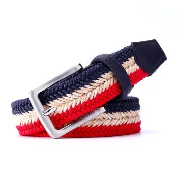 JEANSWEST Wax Cord Straw Blend Belt Men's 3.5cm