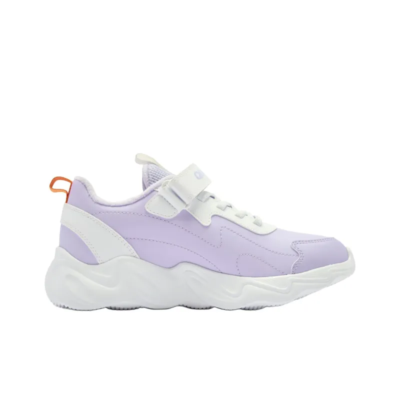 QIAODAN Anti Slip Wear Resistant Low Top Kids Lifestyle Shoes Purple Teenagers-1