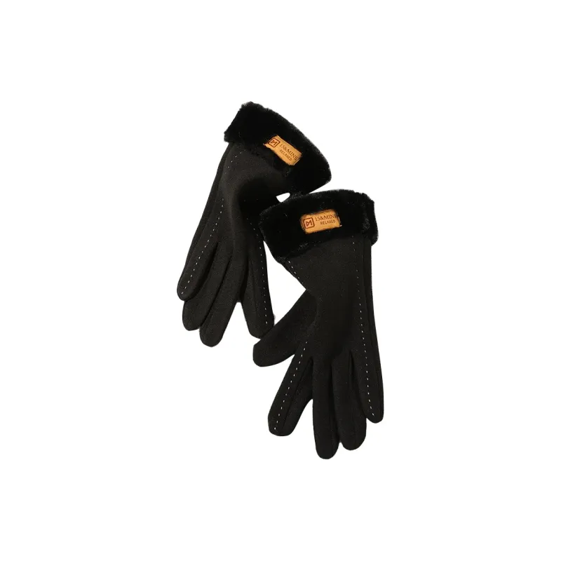 15 MINS 92% Polyester 8% Elastane Knit Gloves Women's-8