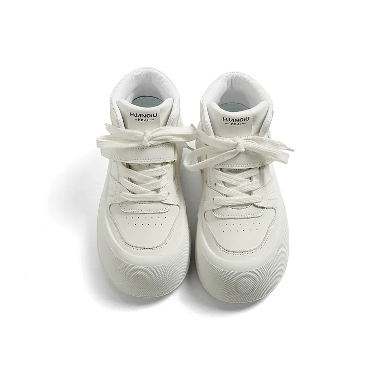 HUANQIU Coverage Anti-Slip And Wear-Resistant High-Top Skateboard Shoes Women's-4