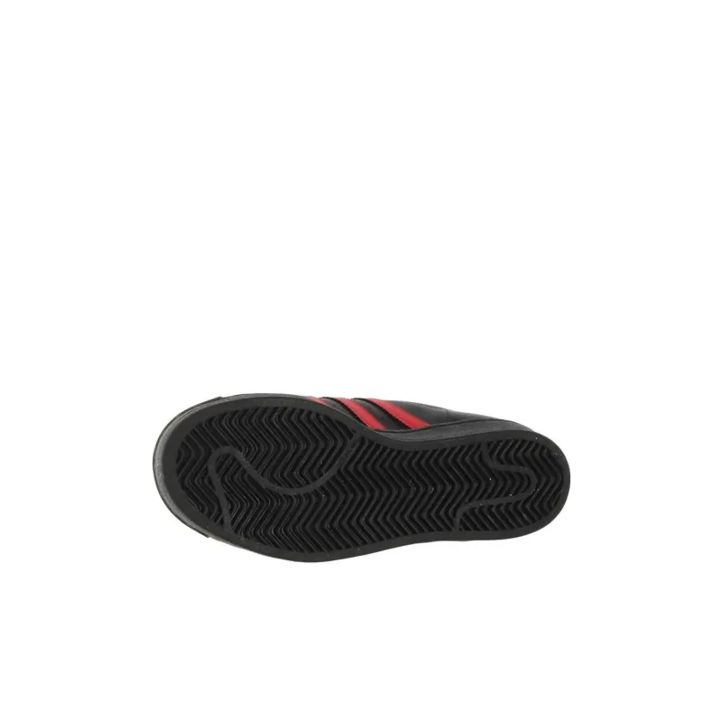 Adidas Originals Superstar J Anti-Slip Wear-Resistant Low-Top Kids' Skateboarding Shoes Black Red Kids'-2