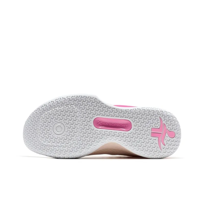 XTEP Wear-Resistant Cushioning Coverage Low-Top Basketball Shoes Men's Pink-6