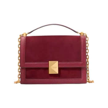 Kate Spade Litchi Grain Leather Portable Crossbody Bag Shoulder Bag Women's Red
