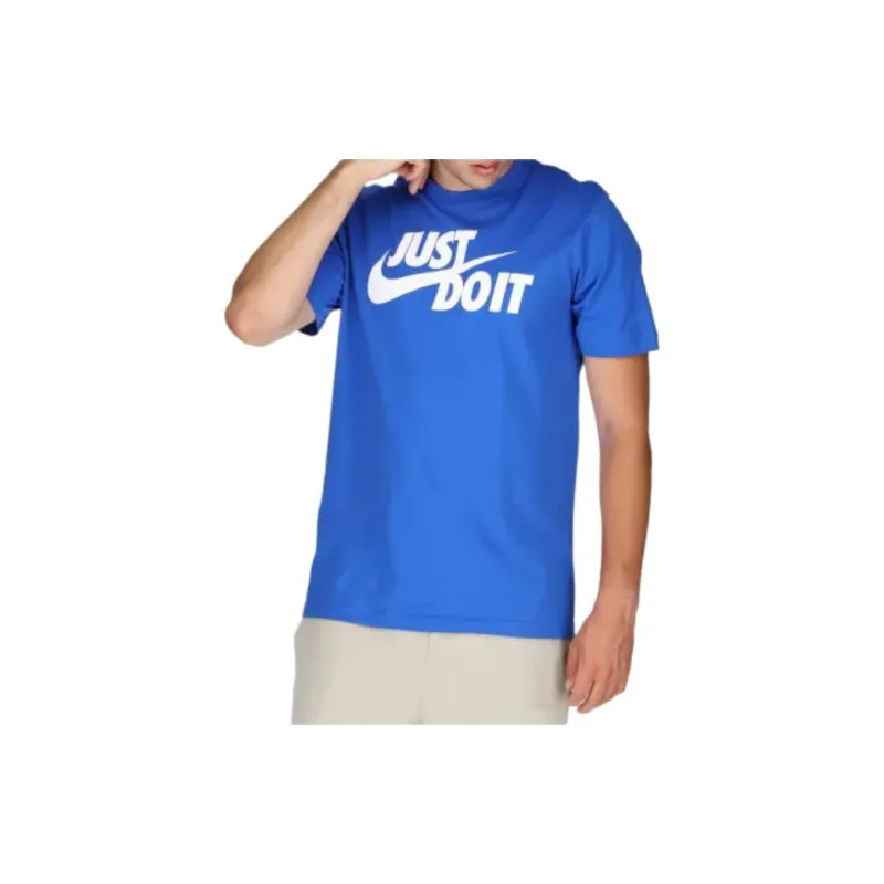 Nike T Shirts Men Royal Blue-3