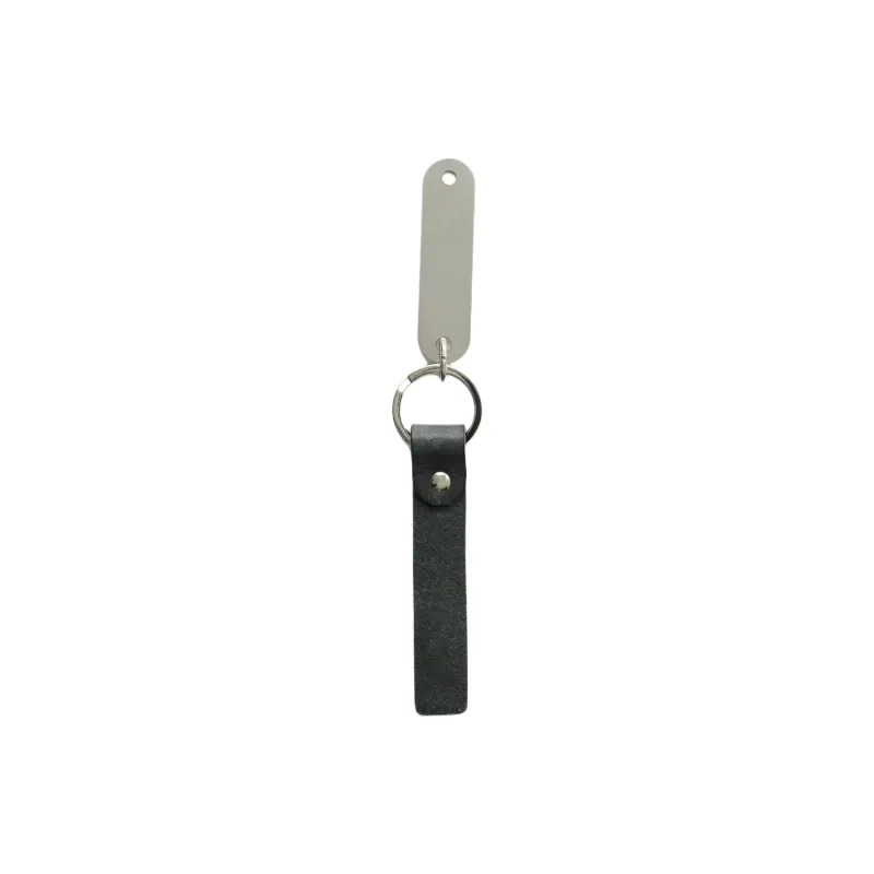 OUR LEGACY Leather Keychains Unisex Gray-1