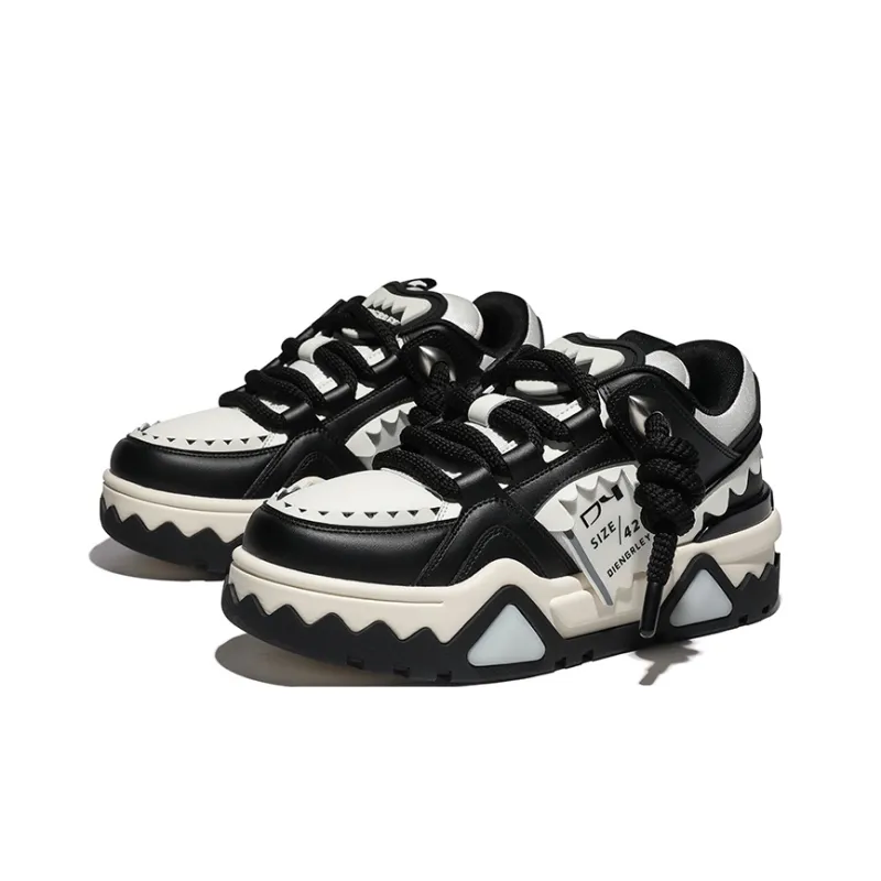 DY Red Eye Collection Puffy Shoes Unisex Black White-1