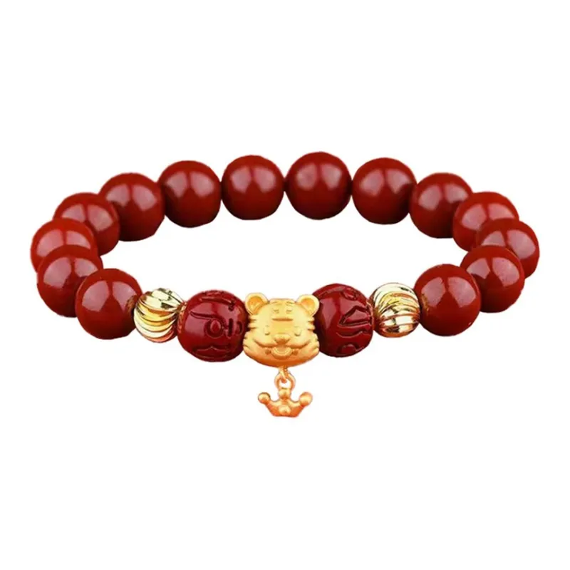 Strange Snow Reconstructed Cinnabar Bracelets Unisex-4