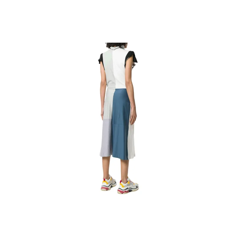 Balenciaga Short-Sleeved Dresses Regular Fit Women's Multicolor-2