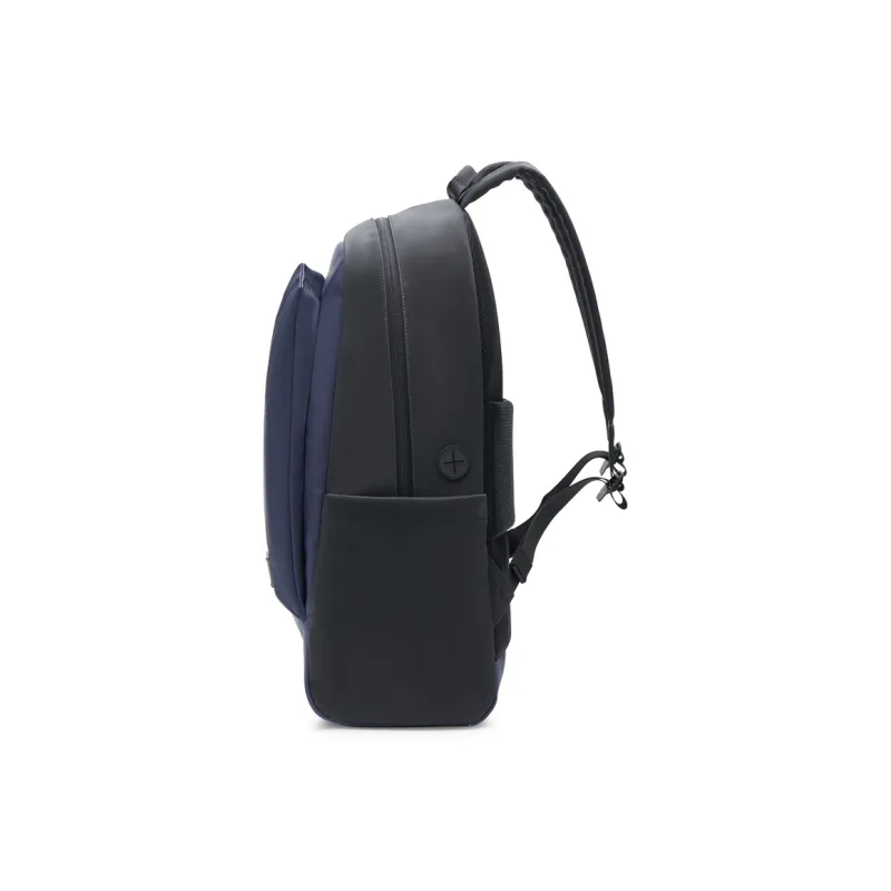 Champion Artificial Leather Backpack Regular Unisex Black/Midnight Blue & Black-9