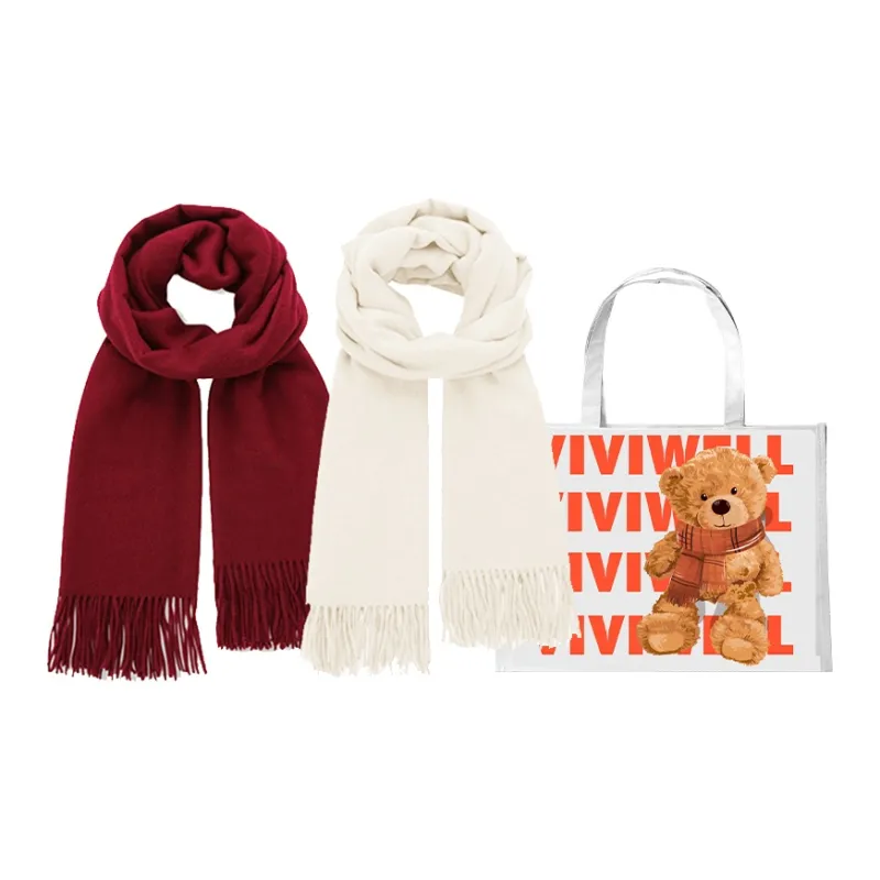 VIVIWELL Knit Scarves Unisex-20