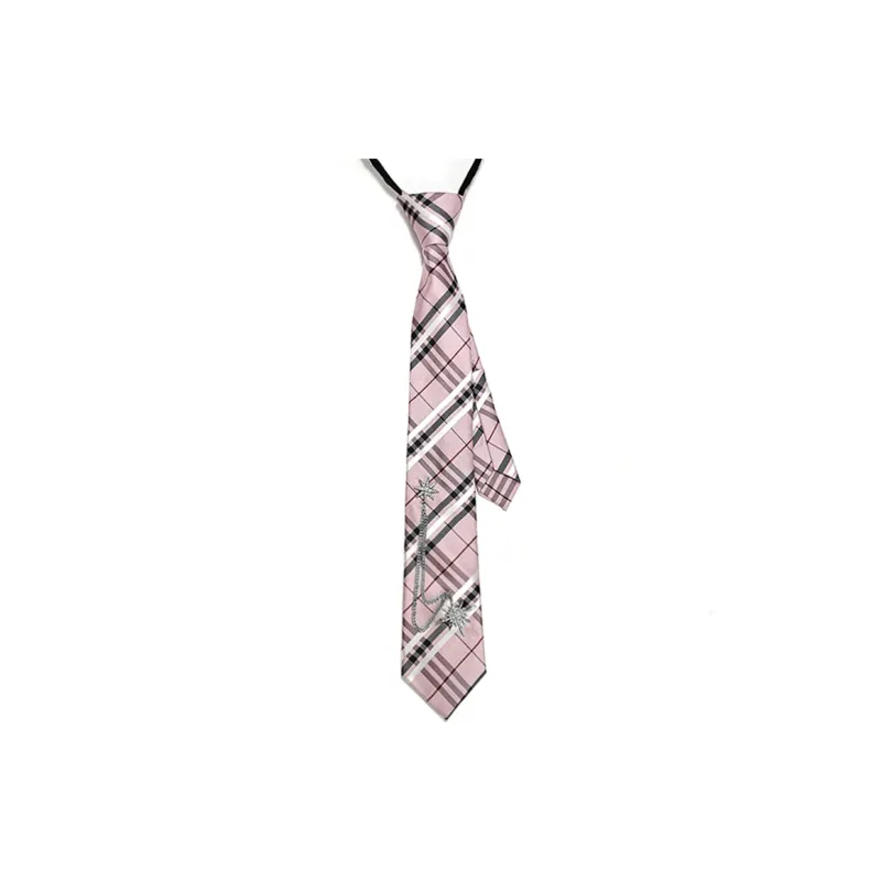 BAIJUAN Polyester Ties Women's Black, Navy Blue, Blue, Pink, Khaki-12