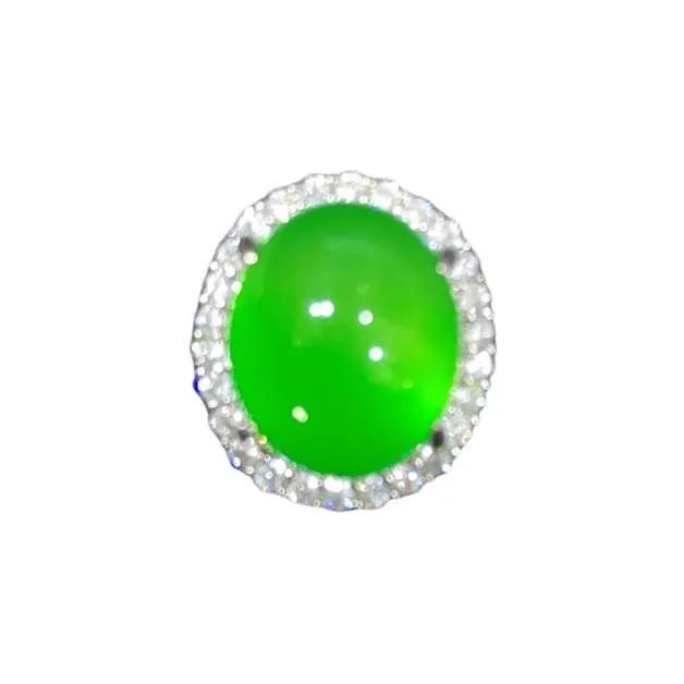 Gifts Chalcedony Jade Rings Unisex-6