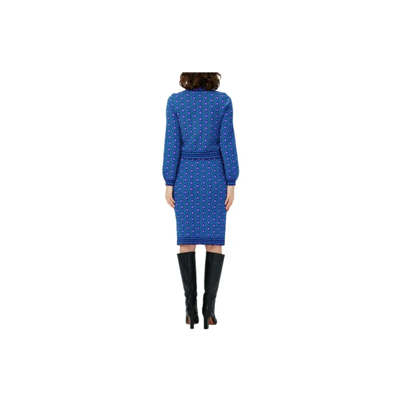 DVF Diane Von Furstenberg SS24 Knit Long Skirts Women's Blue-3