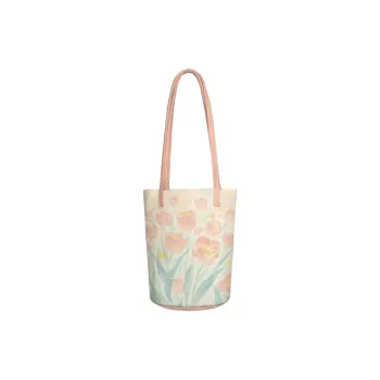 AOSONG Suede Tech Fabric Bucket Bags Shoulder Bags Women's White & Green
