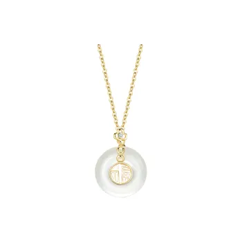 Chongqing Gold Store Chalcedony Necklaces Women's