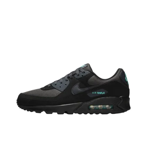Nike Air Max 90 Anti Slip Wear Resistant Low Top Running Shoes Unisex Black