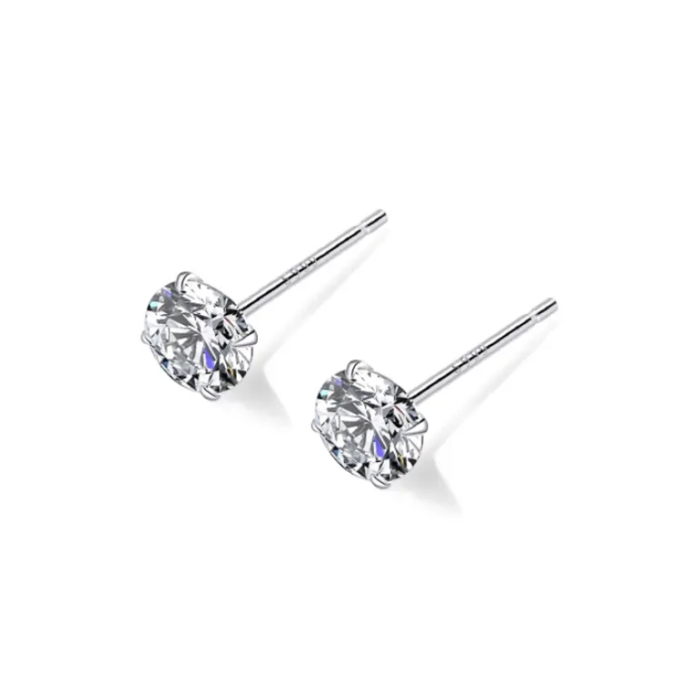 Zhou Jifeng S925 Silver Stud Earrings Women's-0