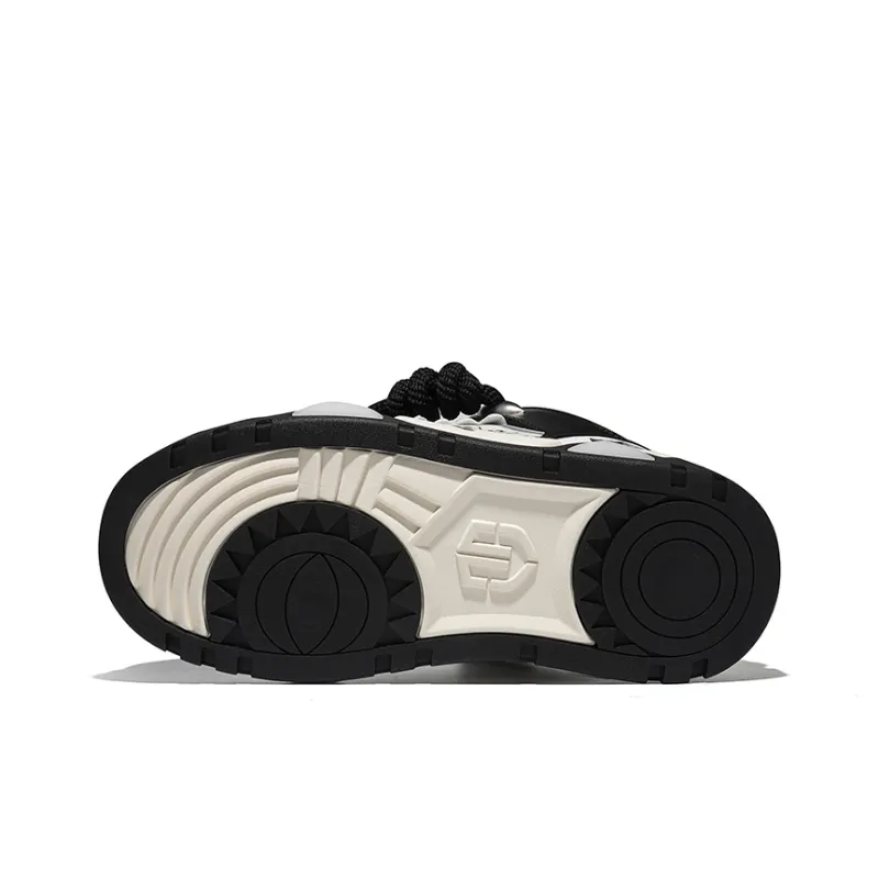 DY Red Eye Collection Puffy Shoes Unisex Black White-4
