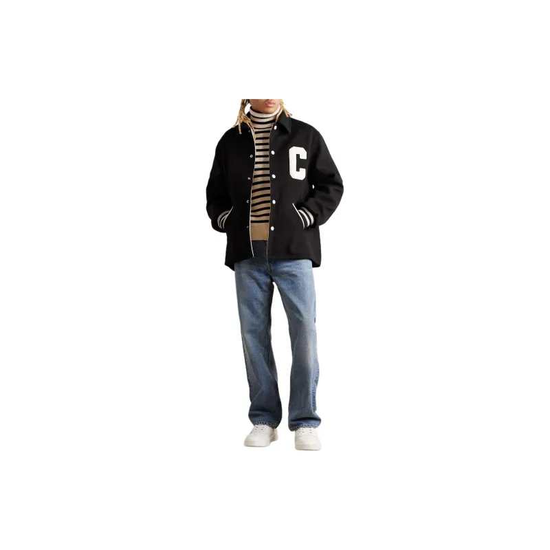 CELINE Baseball Teddy Jacket In Textured Wool-3