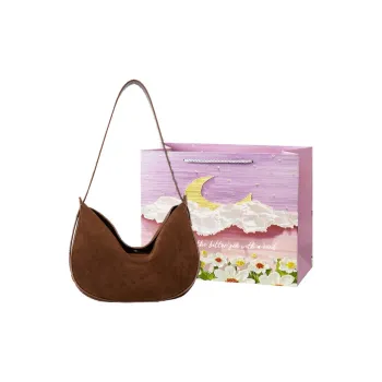 Bansusu PU Crossbody Bag, Shoulder Bag Women's Mocha/Milk Coffee/Ancora Red