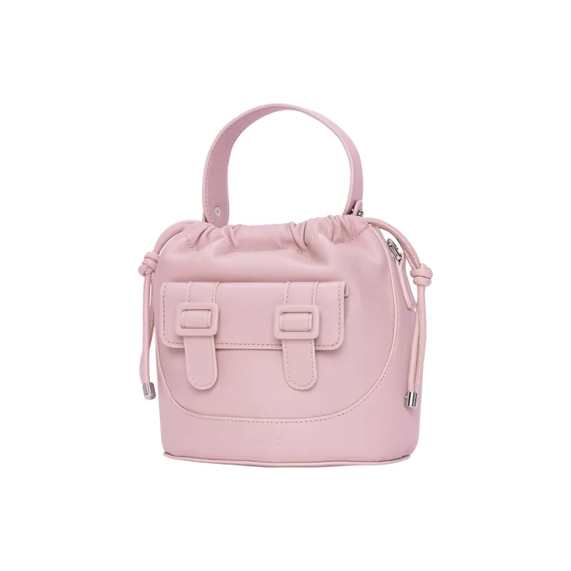 MERIMIES Artificial Leather Bucket Bags Handbags Regular Women's Cinnamon Pink-1