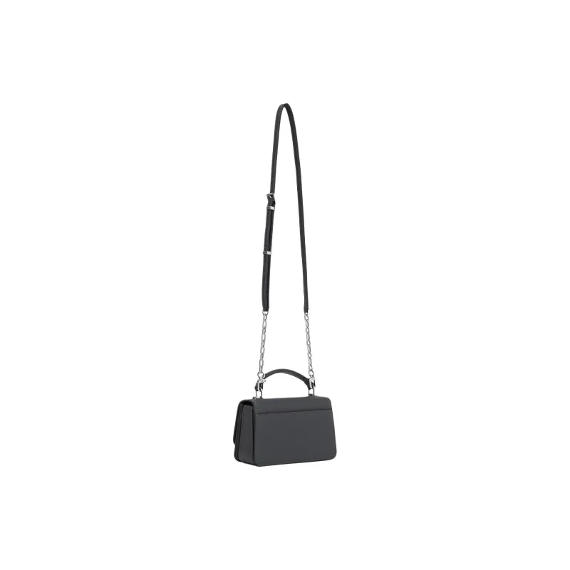 MICHAEL KORS Delancey Cow Leather Shoulder Bag, Crossbody Bag, Handbag Small Size Women's Slate Gray-1