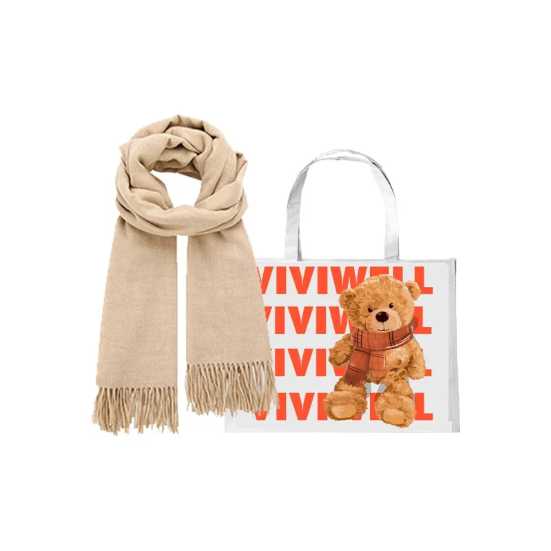 VIVIWELL Knit Scarves Unisex-12