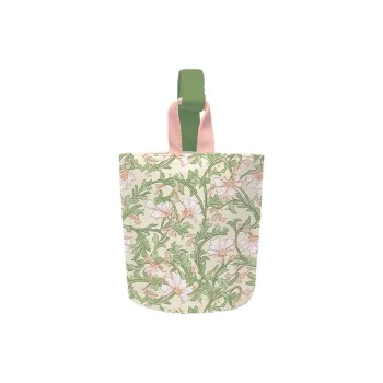 AOSONG Suede Tech Fabric Bucket Bags Handbags Unisex Green Springtime Perfectly Round