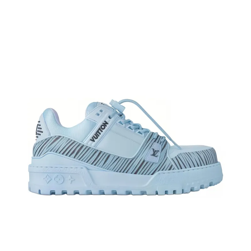 LOUIS VUITTON Trainer Little Chubby Ding Low Top Skateboard Shoes Men's Blue-1