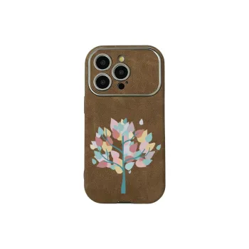 KESHIXIONG TPU Material Green Tree Phone Case Compatible With IPhone 15/14 Plus/13/12/11/15 Pro Max/XS/XR/XS Max/8 Plus
